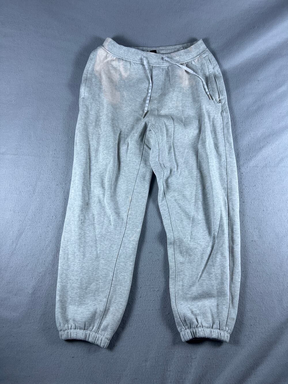 Lululemon Sweatpants Mens M Gray Drawstring Tapered Fleece Athleisure Joggers